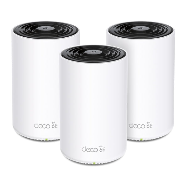 SISTEMA WIFI MESH TP-LINK DECO XE75(3-PACK)  PARA CONEXIONES EN TODO EL HOGAR - SISTEMA WIFI MESH TP-LINK DECO XE75(3-PACK)  PARA CONEXIONES EN TODO EL HOGAR -
